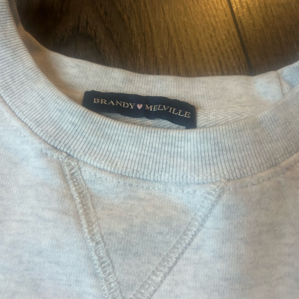 Brandy Melville Heather Gray Crewneck Sweater